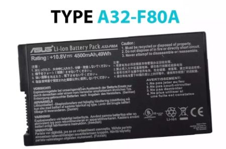 BATERÍA ASUS TYPE A32-F80A A32-F80 48Wh *ORIGINAL*