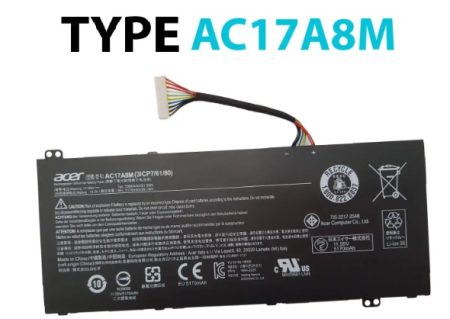 BATERÍA ACER SPIN 3 SP314-52-599W TYPE AC17A8M INTERNA *ORIGINAL*