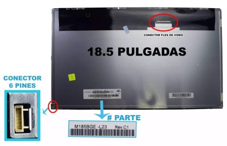 PANTALLA 18.5 LED AIO M185BGE-L23