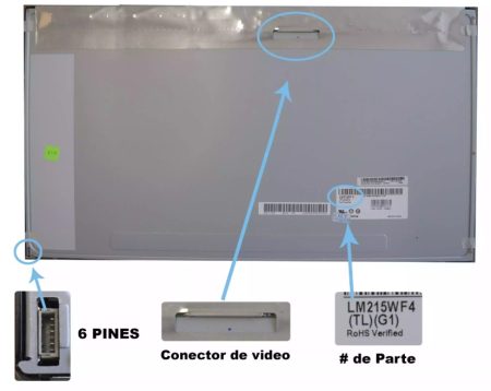 PANTALLA 21.5 LED LM215WF4(TL)(G1) AIO