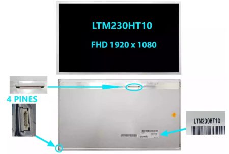 PANTALLA 23.0 LTM230HT10 AIO FHD 1920X1080 CON BORDES