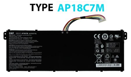 BATERÍA ACER TYPE AP18C7M 15.4V 55.9Wh INTERNA *ORIGINAL*