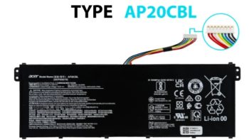 BATERÍA ACER TYPE AP20CBL 11.55V 4590Mah 5300Wh 3S1P Aspire 5 A515-46-R14K *ORIGINAL*