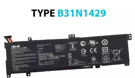 BATERÍA ASUS K501LB K501LX K501U K501UB K501UX TYPE B31N1429 48Wh INTERNA *ORIGINAL*
