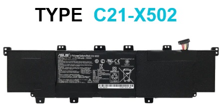BATERÍA ASUS X502C TYPE C21-X502 C21-X502CA INTERNA *ORIGINAL*