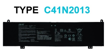 BATERÍA ASUS TYPE C41N2013 STRIX G15 G513, G17 G713, SCAR 15 G533 SERIES INTERNA *ORIGINAL*