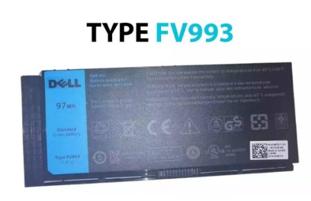 BATERÍA DELL M4600 M4700 M4800 M6600 M6700 M6800 TYPE FV993 97Wh *ORIGINAL*