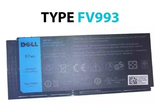BATERÍA DELL M4600 M4700 M4800 M6600 M6700 M6800 TYPE FV993 97Wh *ORIGINAL*