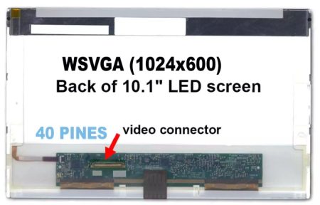 PANTALLA 10.1 LED conector IZQUIERDO 40 PINES