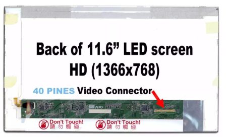 PANTALLA 11.6 LED 40 PINES REGULAR