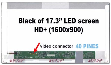 PANTALLA 17.3 LED W++ HD+ 40 PINES 1600x900