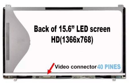 PANTALLA 15.6 LED SEMI SLIM 1366X768 40 PINES