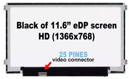 PANTALLA 11.6 LED SLIM IZQ/DER 25 PINES pantalla para MSI