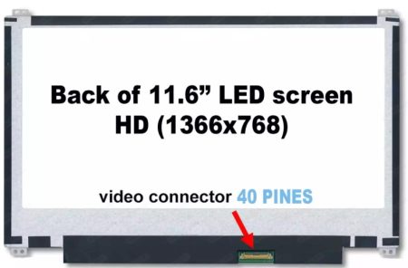 PANTALLA 11.6 LED SLIM 40 PINES ARR/ABAJ