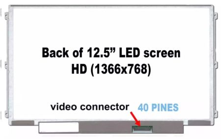 PANTALLA 12.5 LED SLIM 40 pines IZQ/ DER SOPORTES LATERALES 6 HOLES