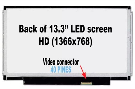 PANTALLA 13.3 LED SLIM 40 PINES SOPORTES (LATERALES LARGOS) 6 holes