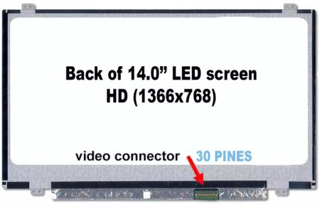 PANTALLA 14.0 LED SLIM 30 PINES HD(1366x768)