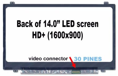 PANTALLA 14.0 LED SLIM 30 PINES HD+ 1600x900