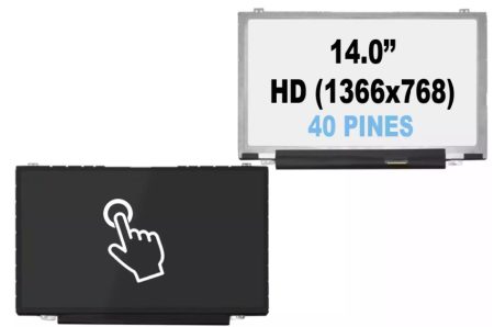PANTALLA 14.0 LED SLIM 40 PINES TACTIL B140XTT01.0 H/W:1A F/W:1