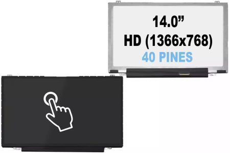 PANTALLA 14.0 LED SLIM TOUCH B140XTT01.0 H/W:3A F/W:1 HD (1366x768) FOR HP Y LENOVO