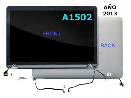 Pantalla 13.3 pulgadas para MacBook Pro Retina, 2013 (SILVER) Display Assembly