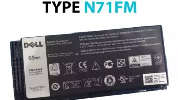 BATERÍA DELL M4600 M4700 M4800 M6600 M6700 M6800 TYPE N71FM 65Wh *ORIGINAL*