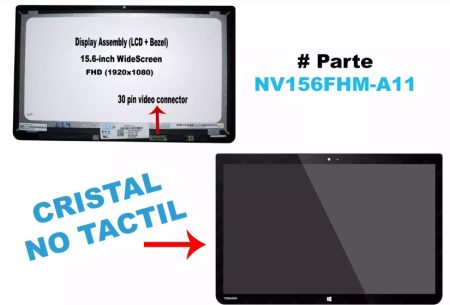 PANTALLA TOSHIBA P55W SERIES P55W-B5112 CRISTAL NO TACTIL 30 pines