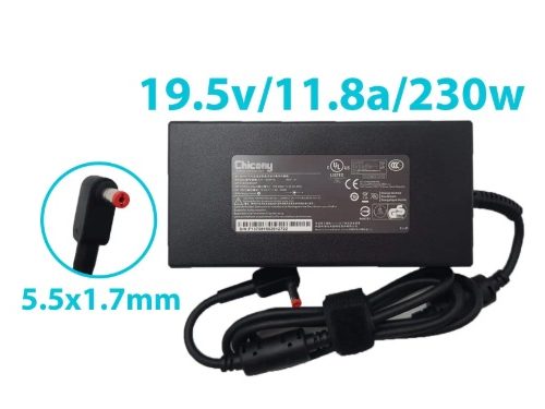 CARGADOR CHICONY GAMMER ACER 19.5v/9.23 to 11.8a/230W/5.5x1.7mm *ORIGINAL*