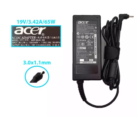 CARGADOR ACER R14 19v/3.42a/65W/3.0x1.1mm *ORIGINAL*