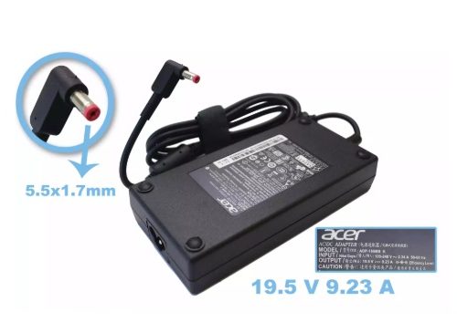 CARGADOR ACER 19.5v/ 9.23a/180W/5.5x1.7mm PLUG ROJO *ORIGINAL*
